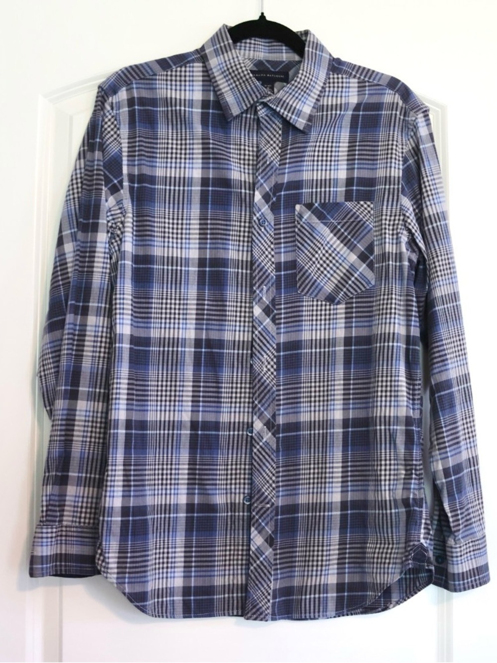 Banana Republic Men’s Plaid Stretch Button Down Shirt Medium 15-15.5